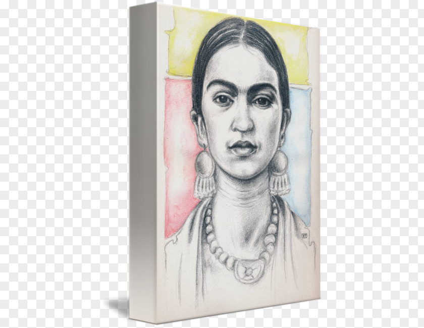 Frida Kahlo Watercolor Painting Self-portrait Drawing Sketch PNG