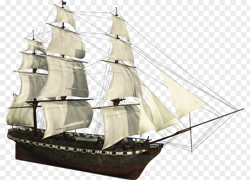 Ship Brigantine Galleon Caravel Of The Line Barque PNG