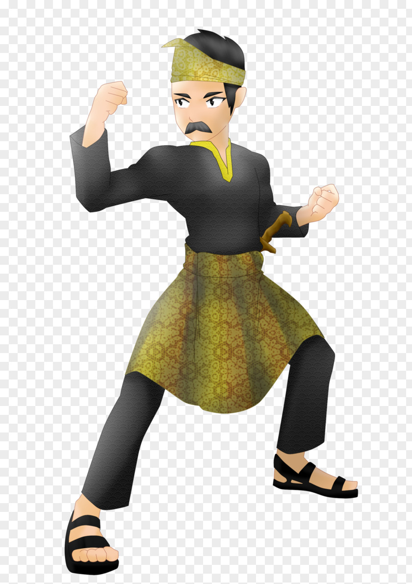 Silat Cartoon Pendekar PNG