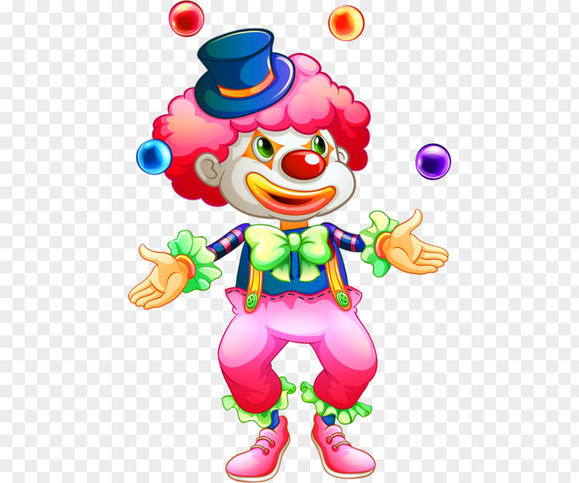 Clown Toy Balloon Juggling PNG