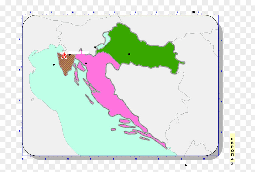 Croatia Map Novalja Gajac Apartment Building Sea PNG