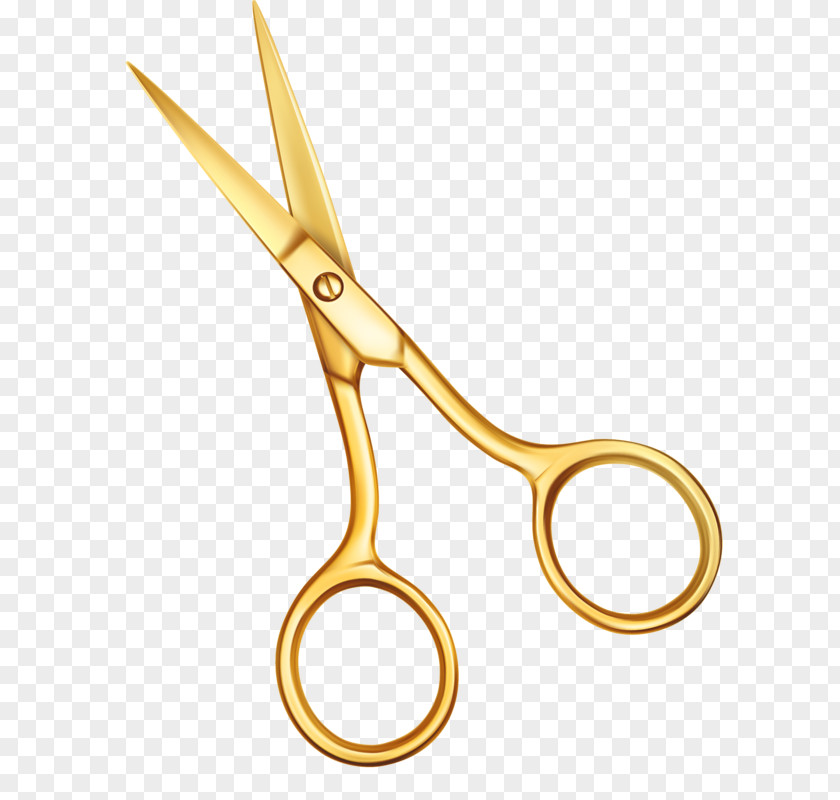 Golden Scissors Icon PNG