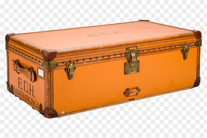 Retro Suitcase Trunk 1940s Louis Vuitton 1920s Baggage PNG