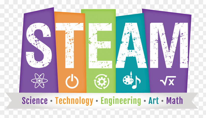 Steam Education Logo Brand Banner Product Design PNG