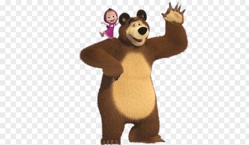 Bear Masha Animaatio Party PNG