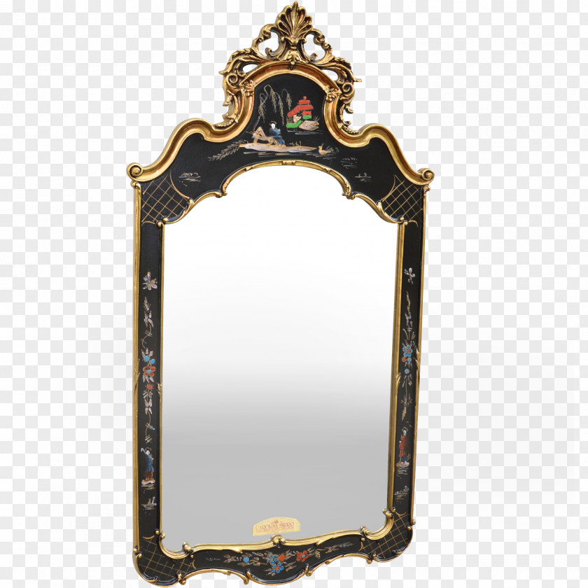 Chinoiserie Light Mirror Image Picture Frames PNG
