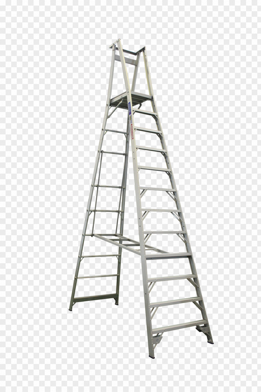 Ladder Scaffolding Stairs Aluminium Aerial Work Platform PNG