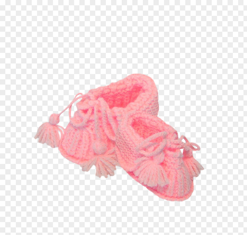 Pink Shoes Slipper Shoe Knitting PNG