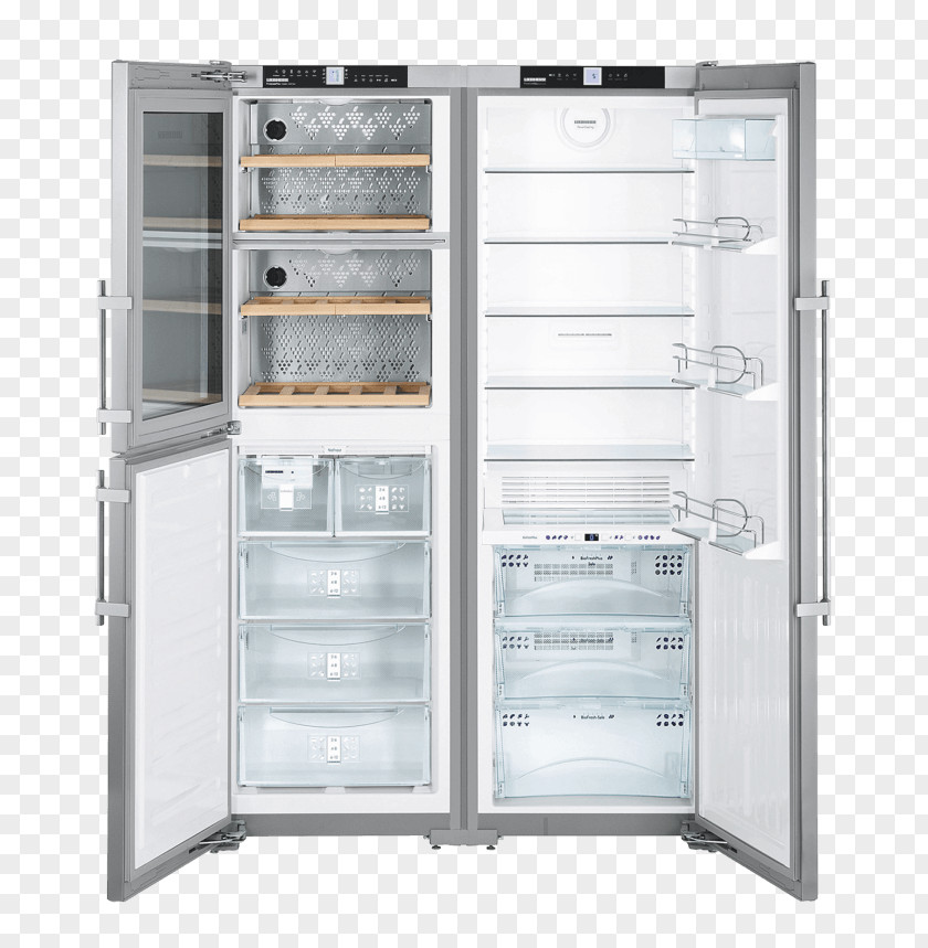 Refrigerator Liebherr SBSes 7165 SBSes8486 Auto-defrost PNG