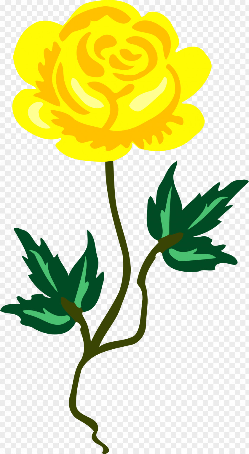 Flower Clip Art Rose Petal Yellow PNG