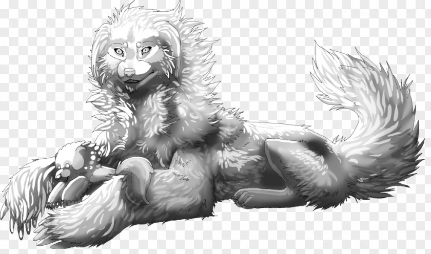 Lion Cat Dog Paw Sketch PNG