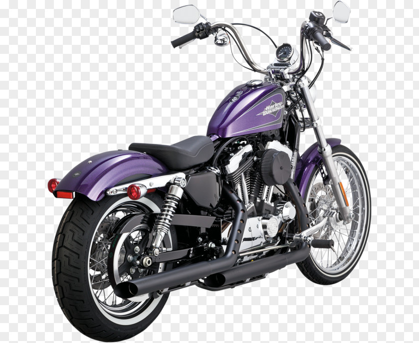 Motorcycle Exhaust System Harley-Davidson Sportster Softail PNG