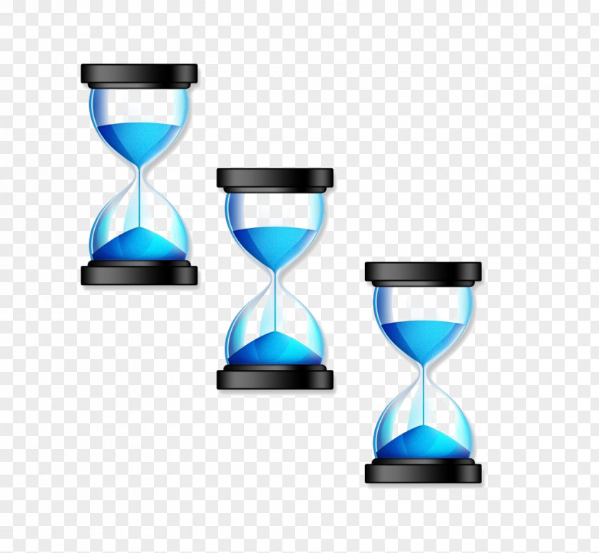Three Hourglass Figure Time Clip Art PNG
