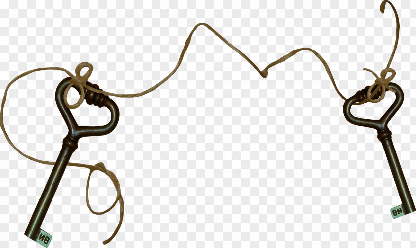 Key On A Rope Lock Clip Art PNG
