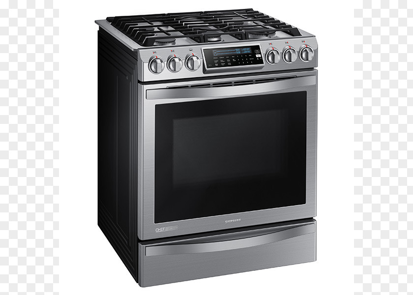 Oven Cooking Ranges Gas Stove Self-cleaning Samsung NY58J9850 PNG