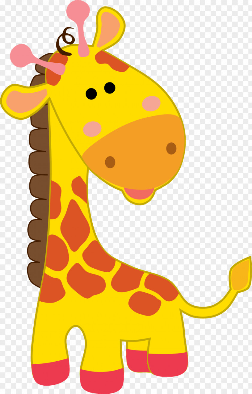 Safari Northern Giraffe Party Drawing PNG