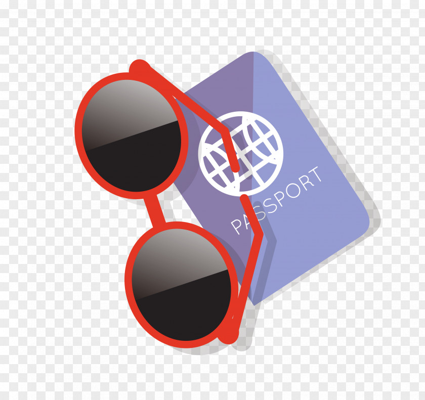 Vector Sunglasses Passport Material Goggles PNG