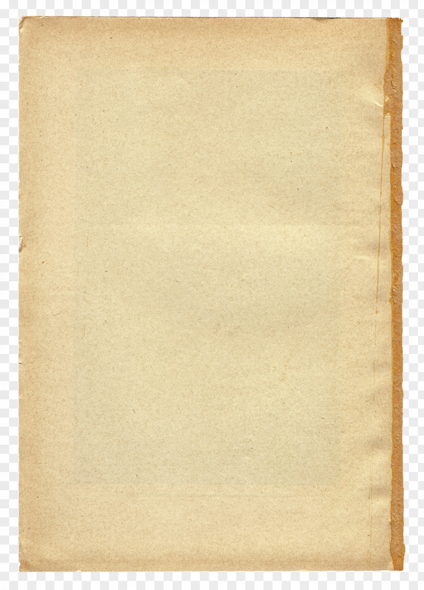 Vintage Paper Yellow Rectangle PNG