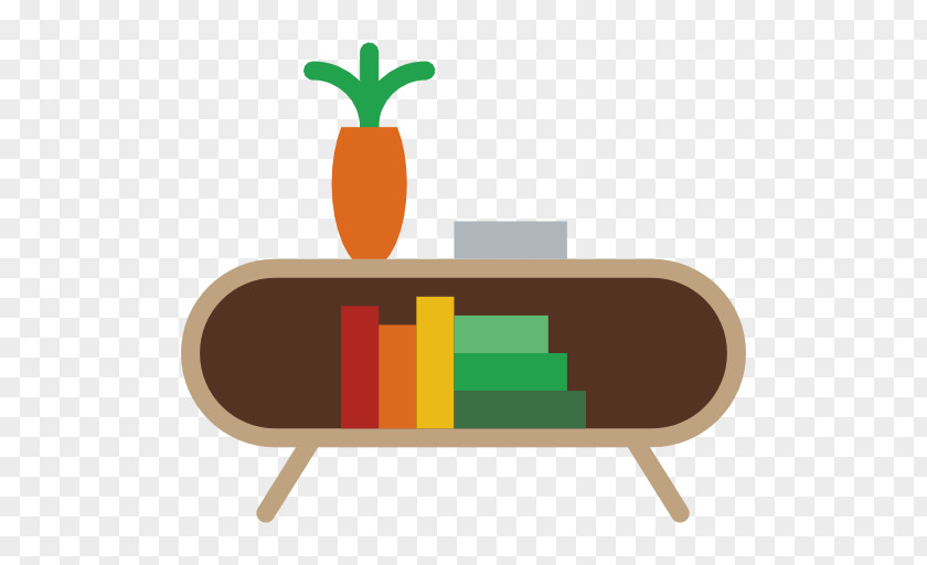 A TV Cabinet Bookcase Icon PNG