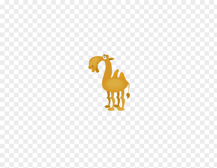 Camel Duck Cartoon Sticker PNG