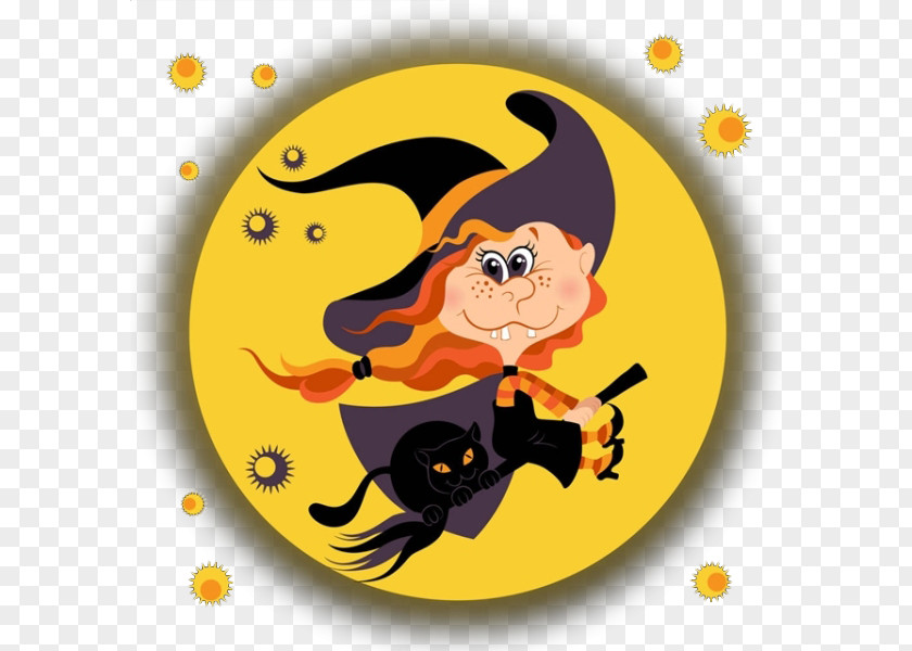 Cartoon Cute Little Witch Stock Illustration PNG