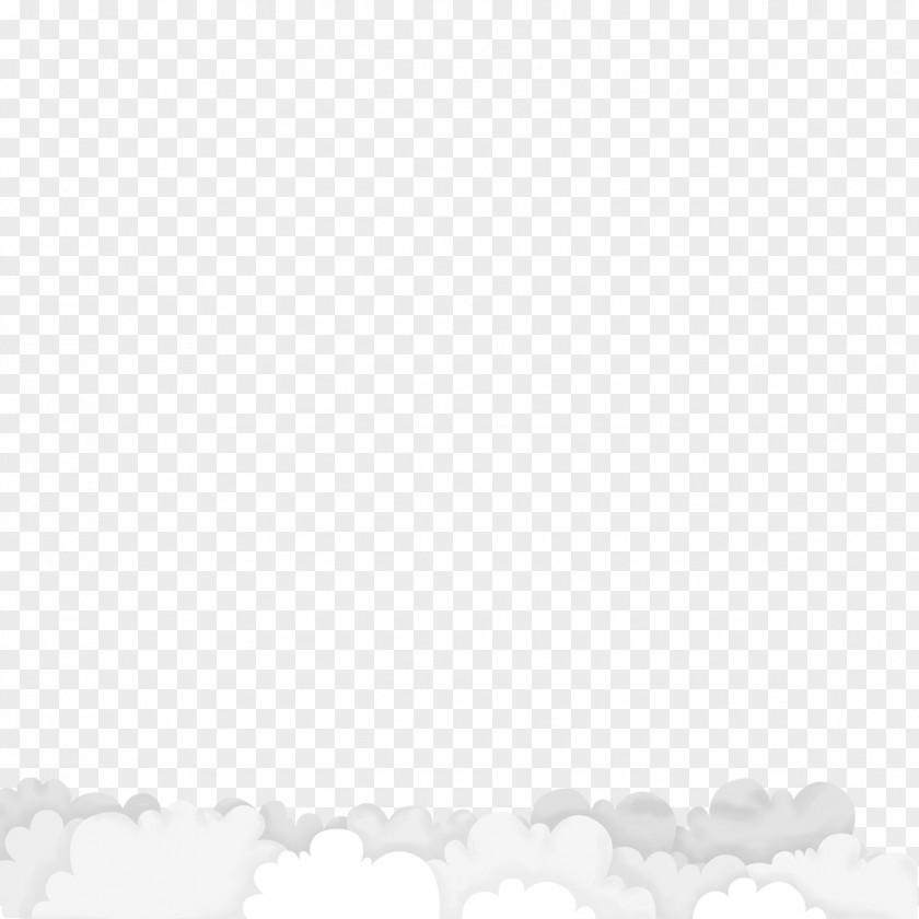 Clouds Black And White Pattern PNG