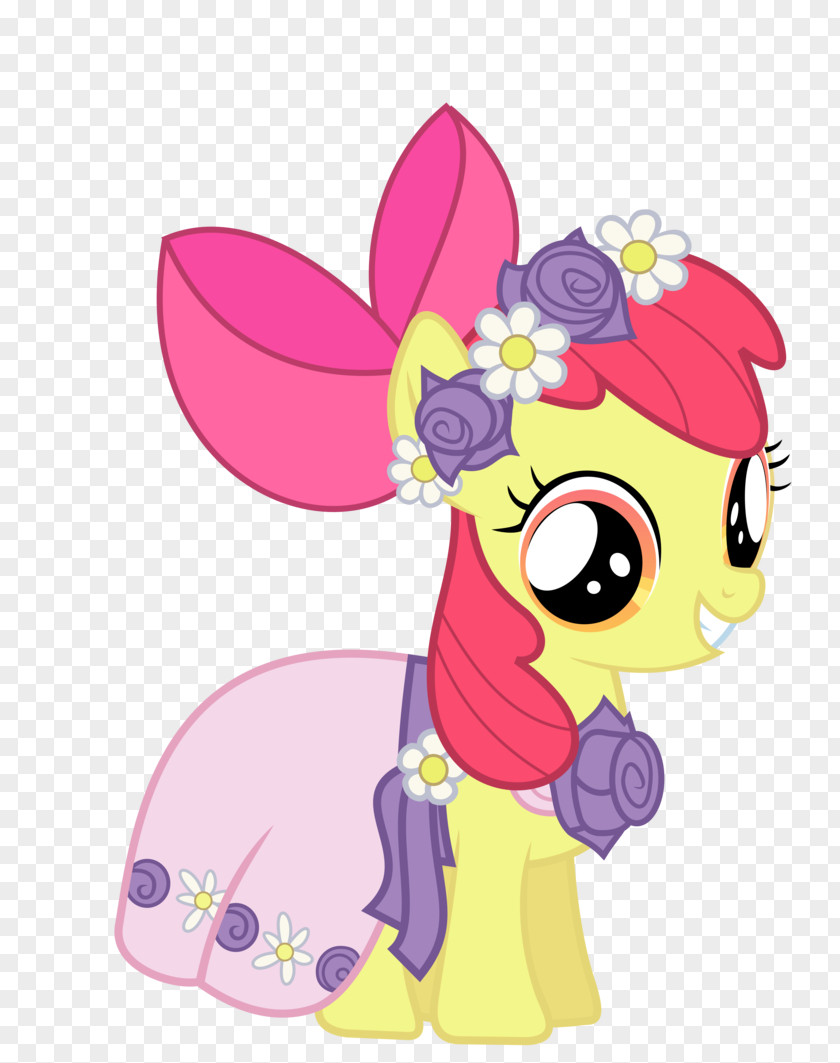 Dress Pony The Cutie Mark Crusaders Apple Bloom Flower Girl PNG
