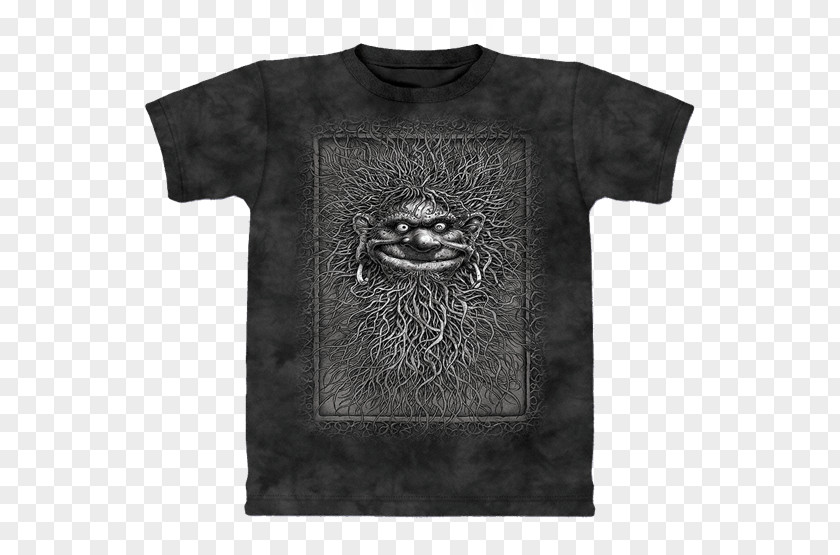 T-shirt Geheimnisvolle Welt Der Riesen Sleeve Gray Wolf Text PNG