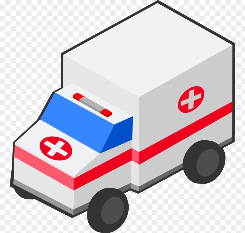 Ambulance Emergency Vehicle Isometric Projection Clip Art PNG