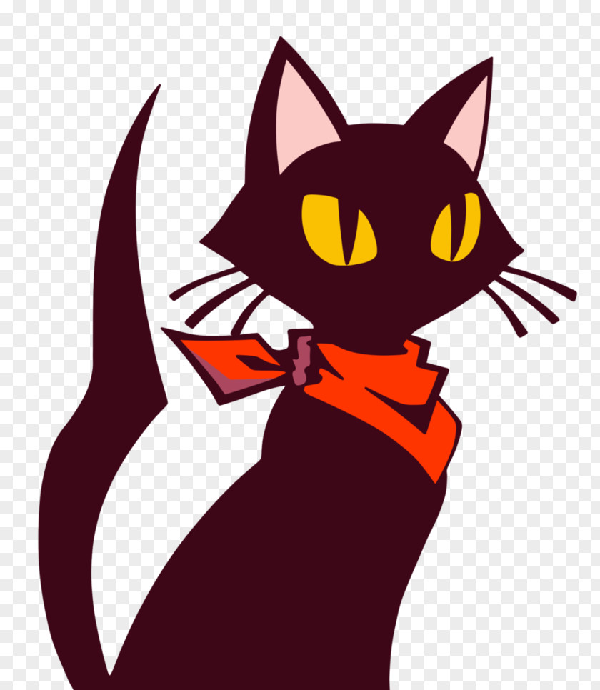 Kitten Ghost Trick: Phantom Detective Black Cat Sissel Persian PNG