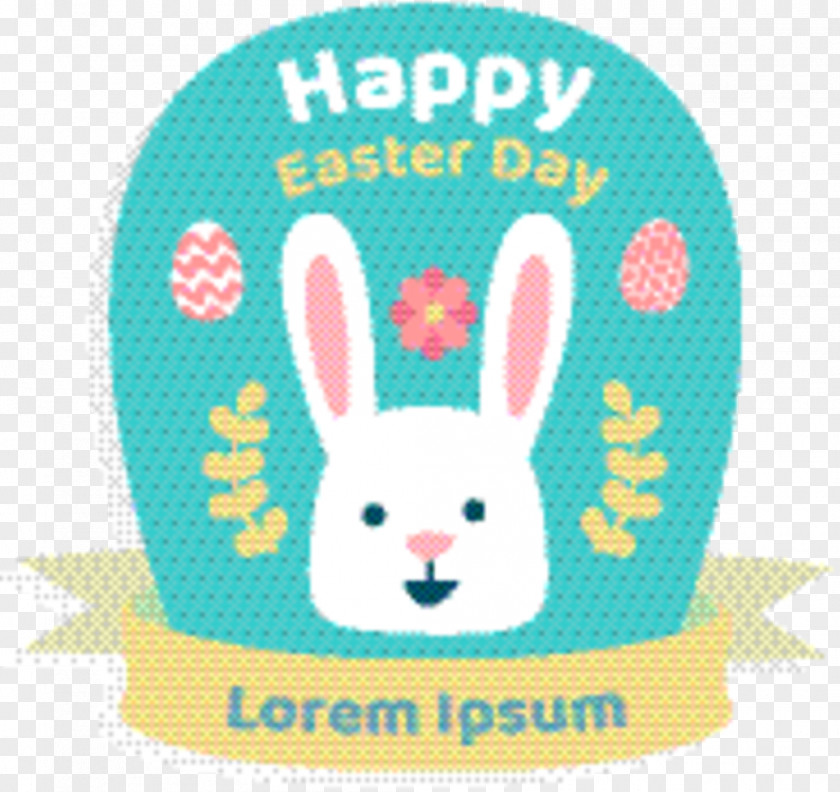 Turquoise Meter Easter Bunny Background PNG