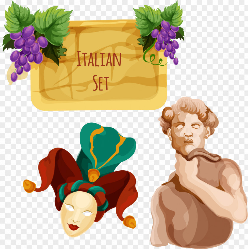 Vector Cartoon Material Material, Italy Travel Venice Drawing Illustration PNG