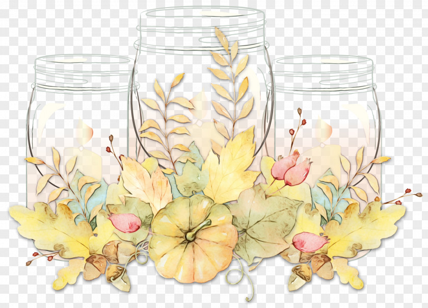 Wildflower Champagne Stemware Watercolor Floral Background PNG