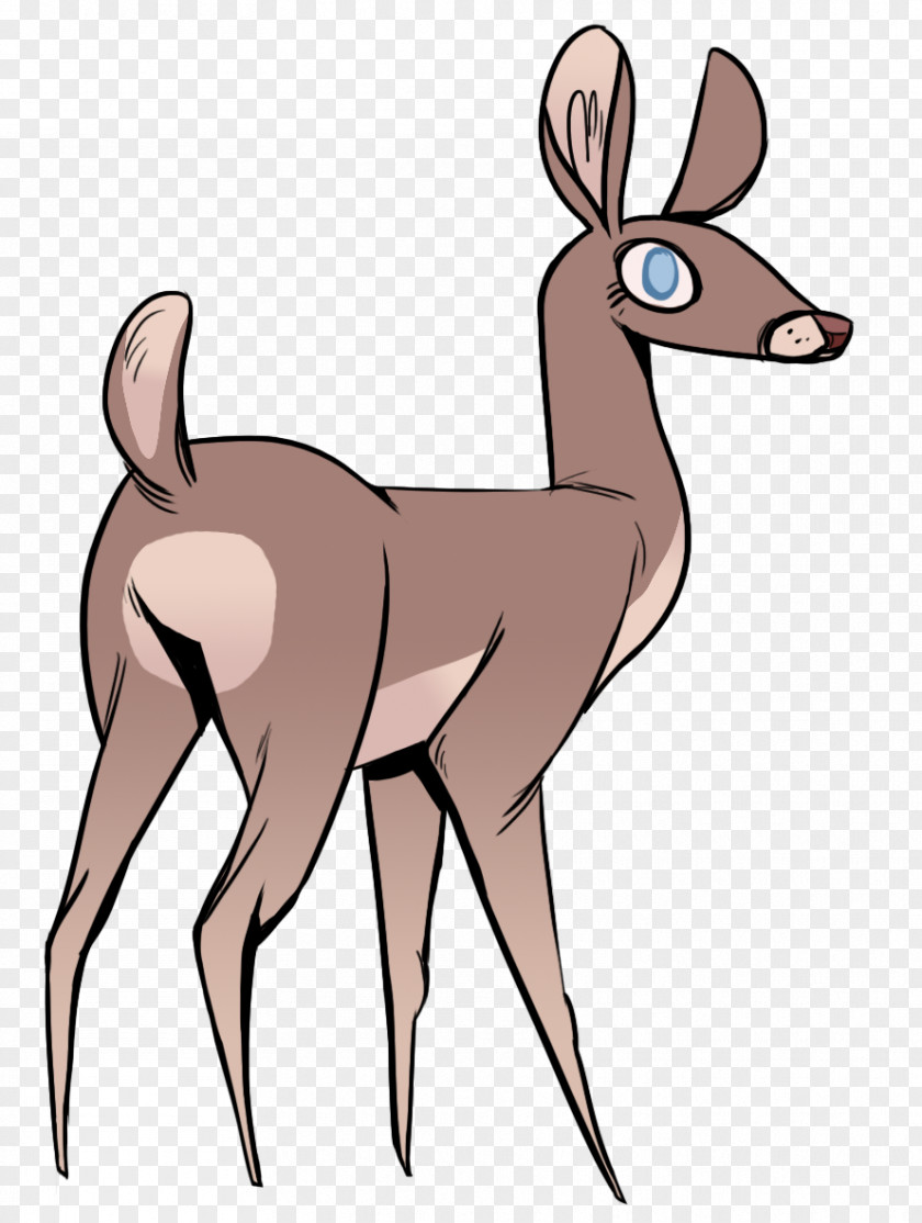 A Deer Stumbled By Stone Reindeer Horse Antelope Macropodidae PNG