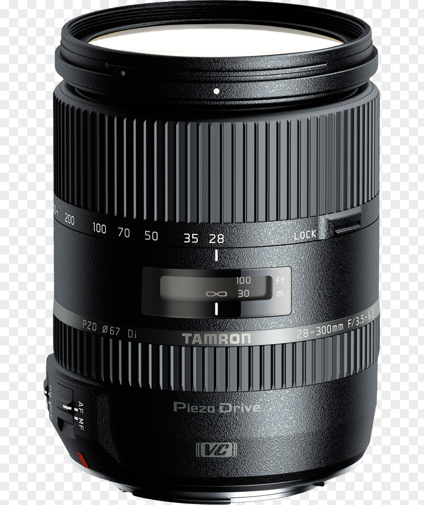 Camera Lens Tamron 28-300mm F/3.5-6.3 Di VC PZD 18-270mm II Zoom Autofocus PNG
