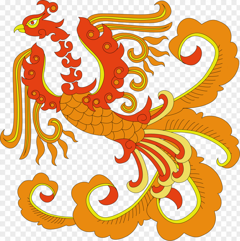 China Wind Phoenix Fenghuang PNG