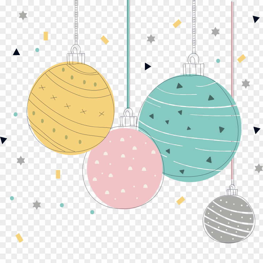 Christmas Party Cartoon Elements PNG