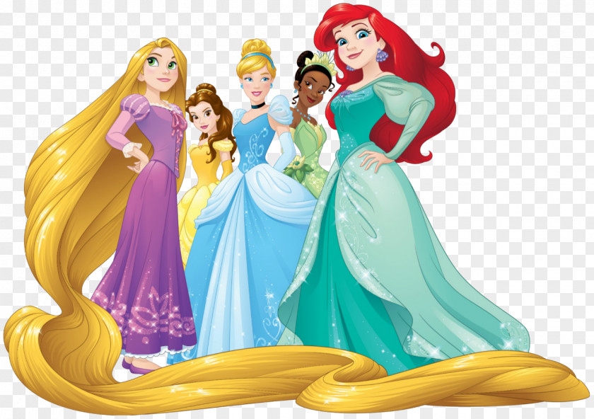 Cinderella Rapunzel Ariel Belle Tiana Pocahontas PNG