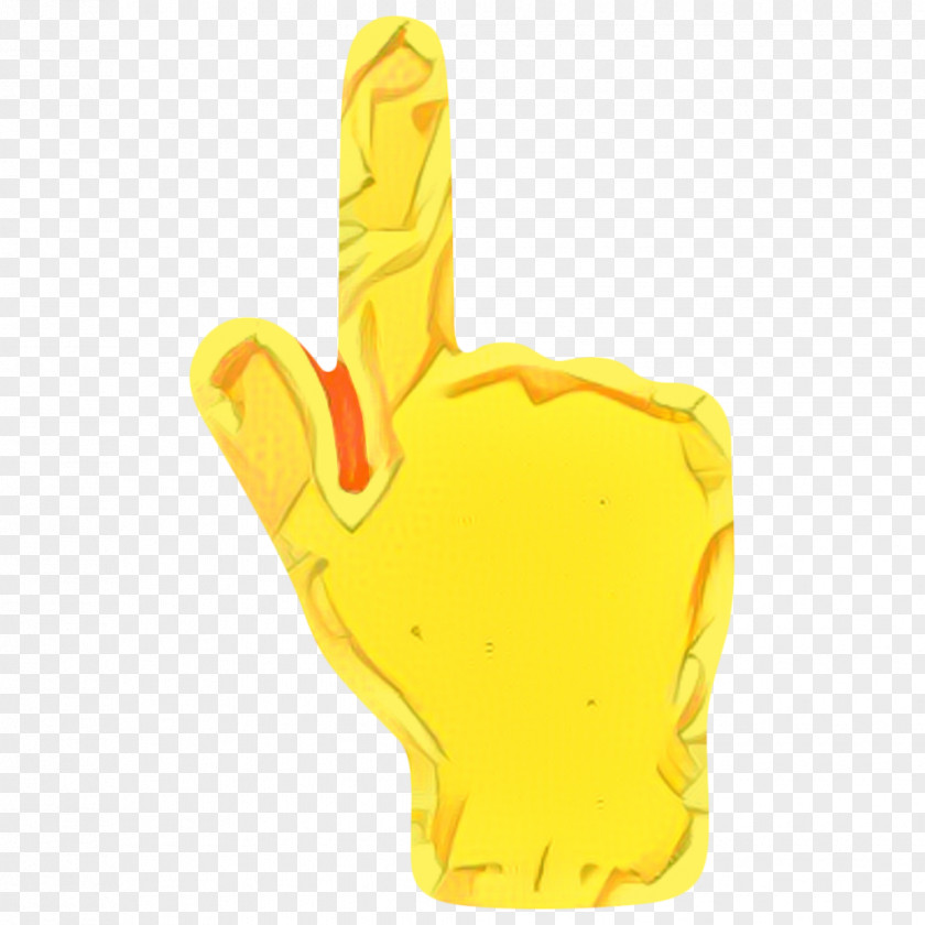 Gesture Thumb Yellow Background PNG