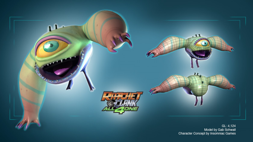 Ratchet Clank & Clank: All 4 One Concept Art PNG