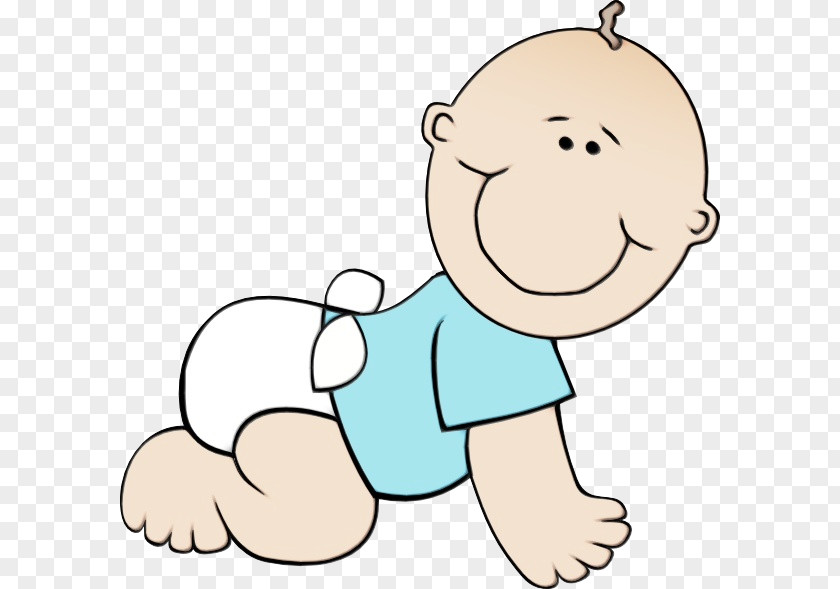 Smile Baby Crawling Cartoon Facial Expression Child Finger Head PNG