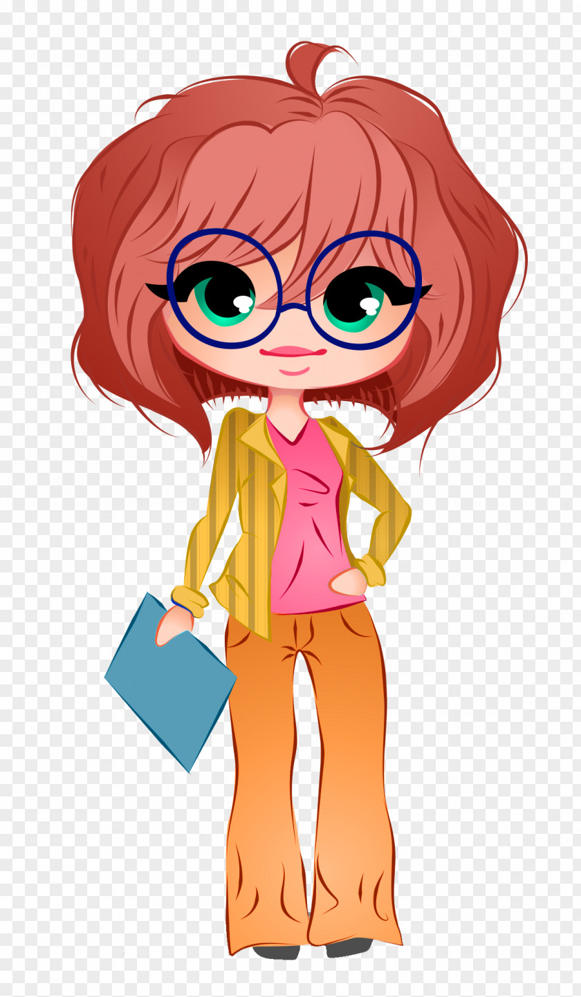 Business Woman Vector Illustration PNG