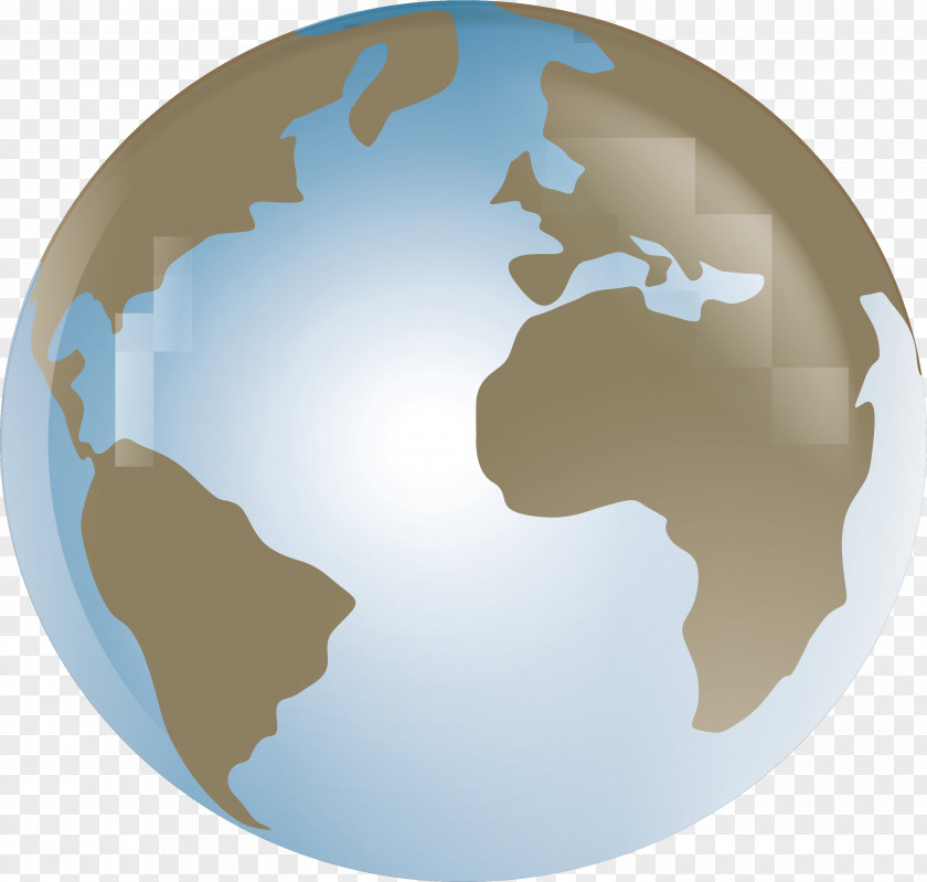 Crystal Blue Earth 3D Computer Graphics PNG