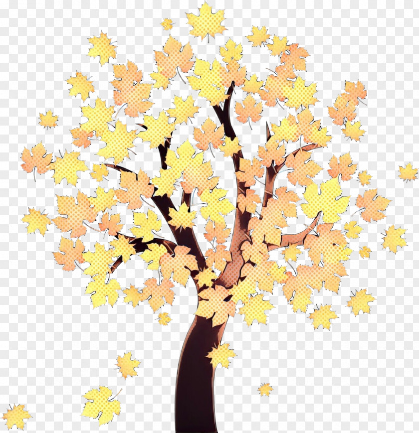 Deciduous Twig Floral Flower Background PNG