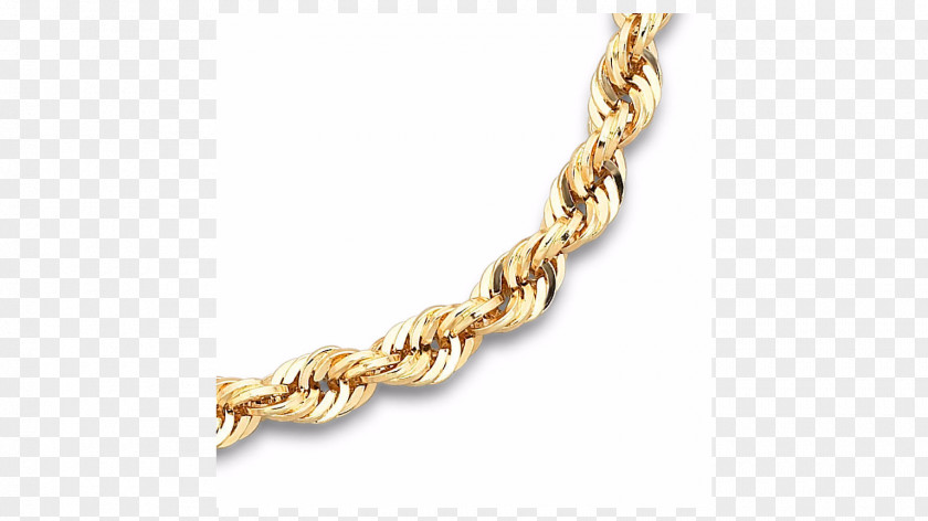 Necklace Rope Chain Gold PNG