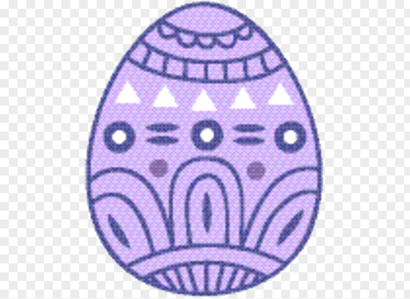 Oval Violet Easter Egg Background PNG
