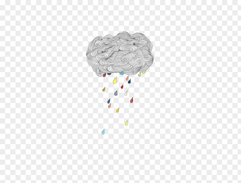 Rain Drawing Art PNG
