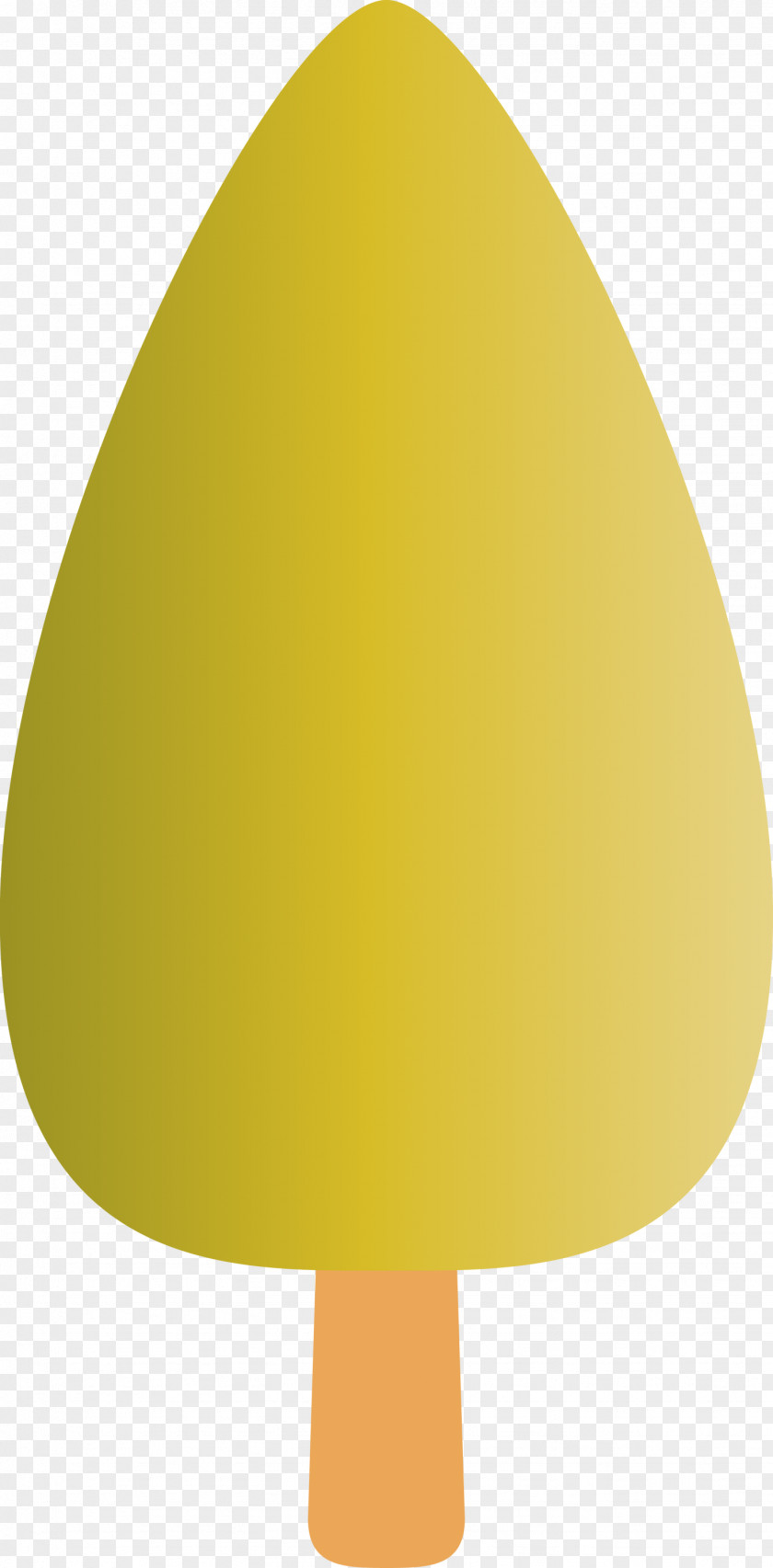 Yellow Ice Cream Bar Oval Lampshade PNG
