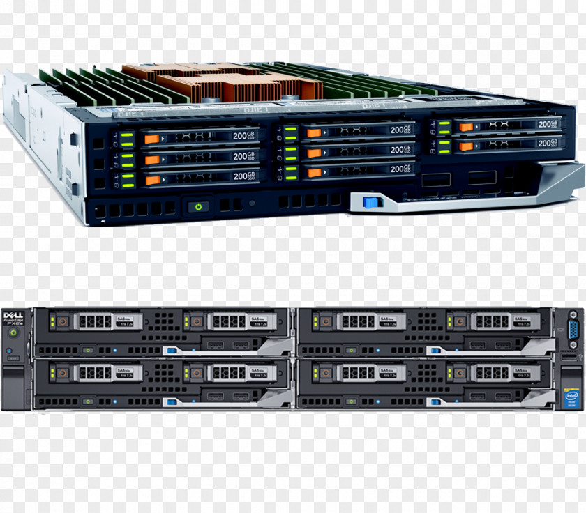 Computer Dell PowerEdge Servers VRTX Blade Server PNG