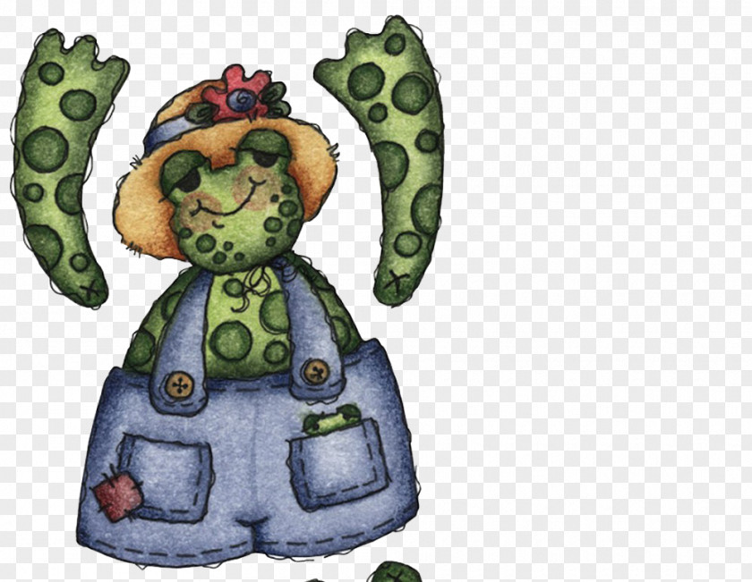 Frog Paper Doll PNG